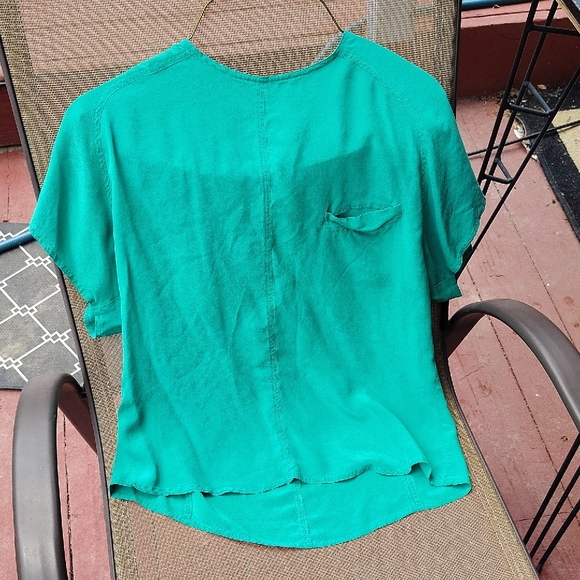 Sunny Leigh Boxy Polo T-Shirt in Blue - Picture 1 of 3